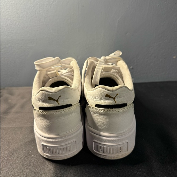 Puma Cream and Black Platform Sneakers - Picture 3 of 7